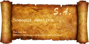 Somogyi Amelita névjegykártya